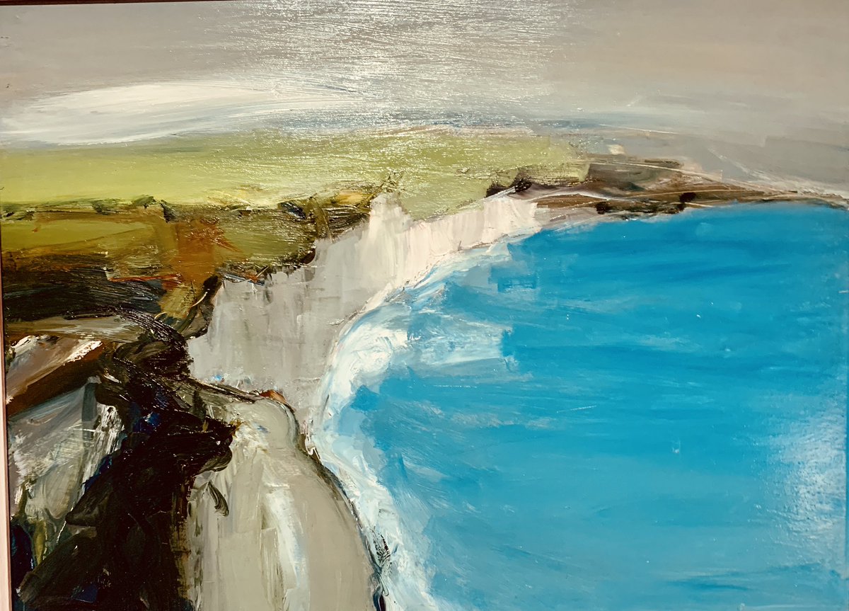 #birlingap on a spring morning showing <a href="/RTWAS6/">RTWAS</a>  <a href="/tw_events/">Tunbridge Wells Events 👑</a>  winter exhibition #oilpainting #art-collector <a href="/carolanneslater/">Carol Anne Slater Smith MA</a> wwwrtwas.org