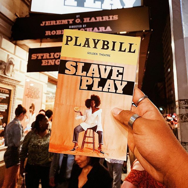 fvisaya's tweet photo. *JAW DROPS* I feel like I need to go into group therapy to ‘process’ what I just saw. The characters felt so raw at dealing with their racial and sexual dynamics. This show is definitely not for the faint of heart. #slaveplay #theslaveplay #playbill #ton… https://t.co/GSe7p8wsMb https://t.co/2LW80Bchzl