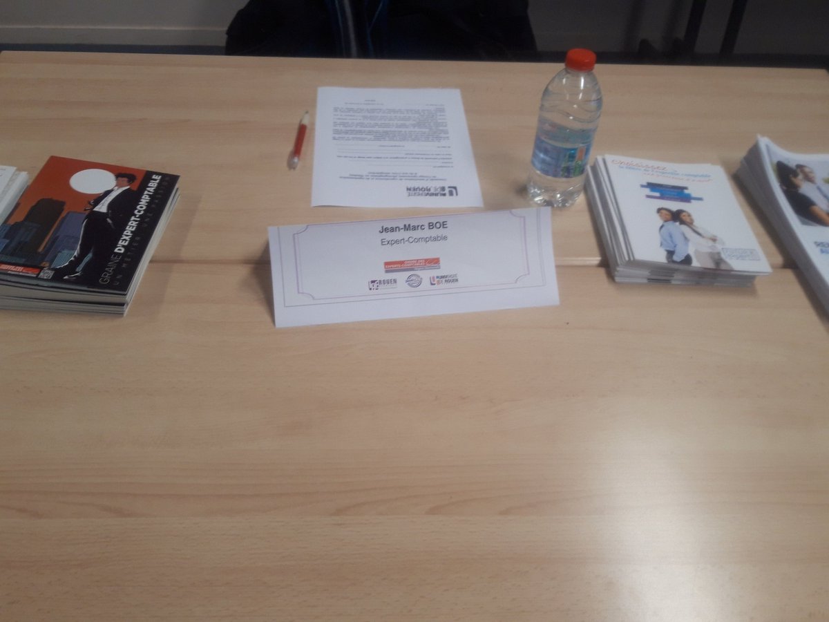 Présentation ce jour du métier d expert-comptable pour le compte de <a href="/NormandieCjec/">@CJEC_Normandie</a> @CROnormandie à <a href="/iaerouen/">IAE de Rouen</a>