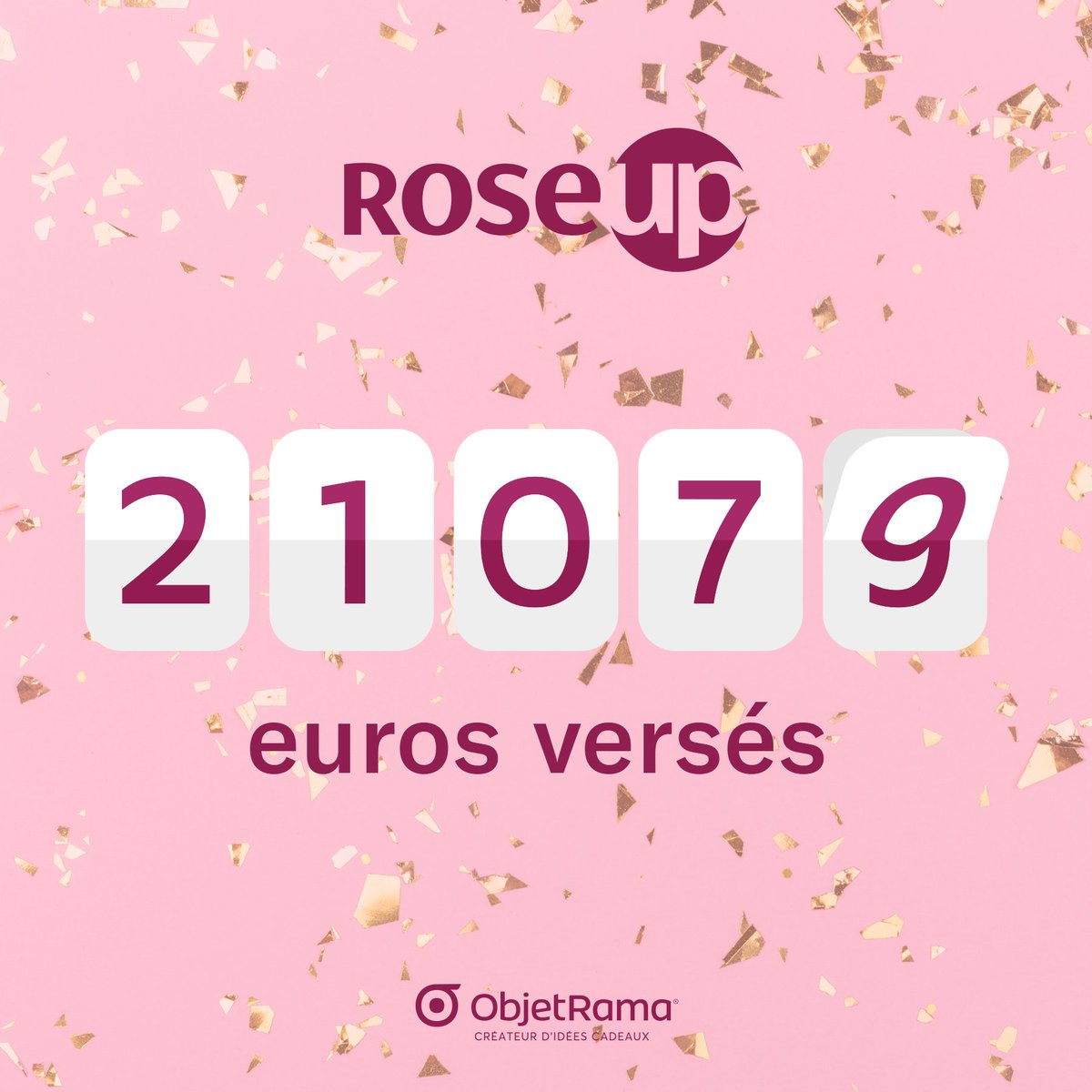 objetrama's tweet image. C'est la somme que nous allons verser à @RoseUpAsso au terme de notre partenariat d'un an ! Merci à nos clients sans qui cela ne serait possible !
#objetrama #don #OctobreRose2019