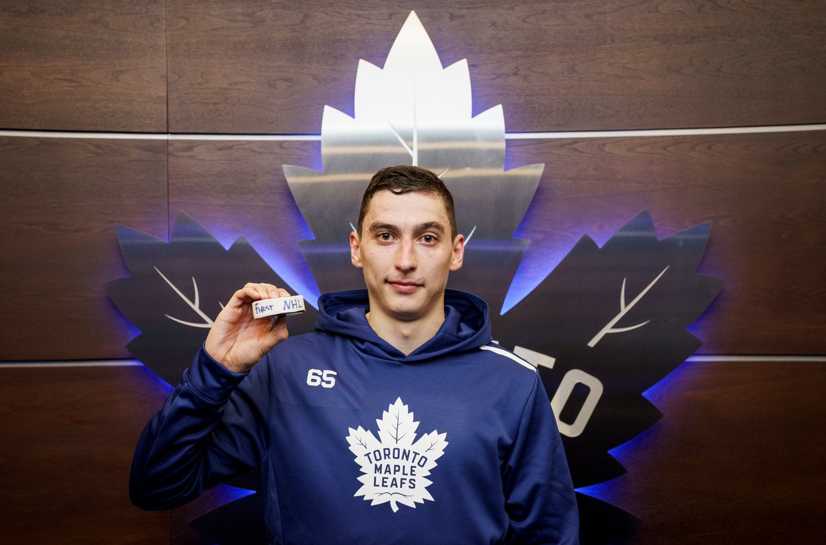 A debut to remember.

Congratulations, Ilya! #LeafsForever