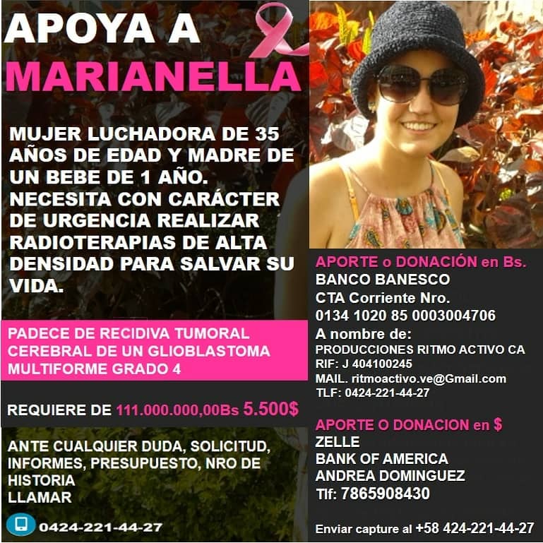 cjaimesb's tweet photo. Marianella tiene 35 años, un marido que la adora, un bebé y una vida por delante. Pero tiene cáncer. Si no puedes ayudarla económicamente, la ayudas con un RT. ¡Gracias! https://t.co/bTqZN4357Q