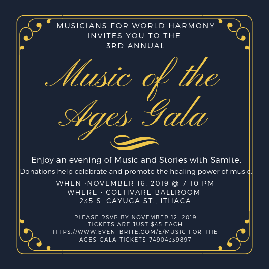 MusiciansforWH's tweet image. The third annual Music for the Ages Gala will be held on November 16th from 7-10 pm at @coltivareithaca and will feature  @samitemusic

Sumptuous snacks and beverages, a diverse silent auction + music !

Tickets: eventbrite.com/e/music-for-th…