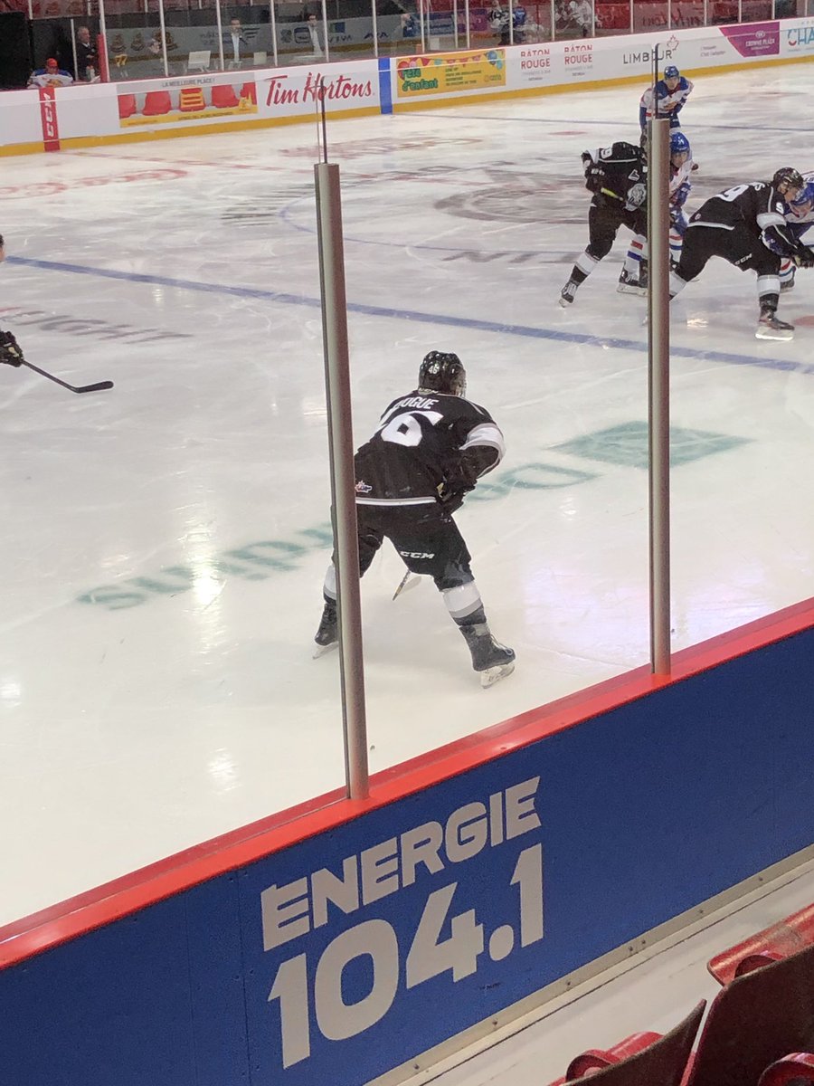 GuntonK's tweet photo. Went to see @65_Hogue play his first game with @LesOlympiques Looked great and we got to see him get his first point. Keep it up!!! https://t.co/6Ekbs7THlg