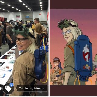 CandaceAmelia_S's tweet photo. Upgrade so I can look more like my comic book character.  @dannyschoening @erikburnham @CalgaryGB #ghostbusters #slimeblower #idw #allmyboyfriends https://t.co/UaxqFLgE35