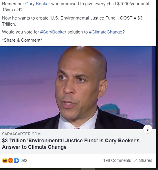 jennib_73's tweet photo. Do we think Presidential hopeful Corey Booker 3 Trillion Environmental Justice Fund will help solve climate change? https://t.co/tWwWr5MWFr