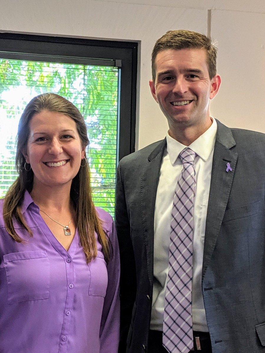 I recently met with WashCo DA Kevin Barton, and we discussed trauma and the intersection with education and the justice systems. Please join us in wearing purple in honor of Domestic Violence Awareness Month.