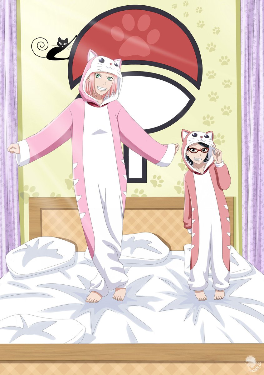 'Me and Momma got matching onesies!!.'
