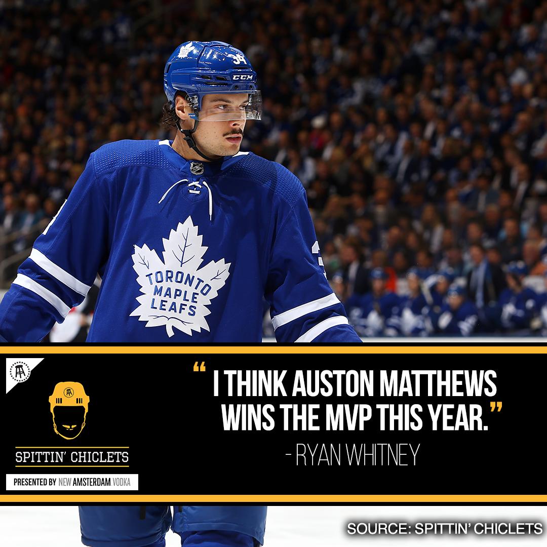 spittinchiclets's tweet photo. "I think Auston Matthews wins the MVP this year."

@ryanwhitney6 has high hopes for @AM34 this season.

Listen--> https://t.co/G6Iit3v3lK https://t.co/R8LpbGBPCc