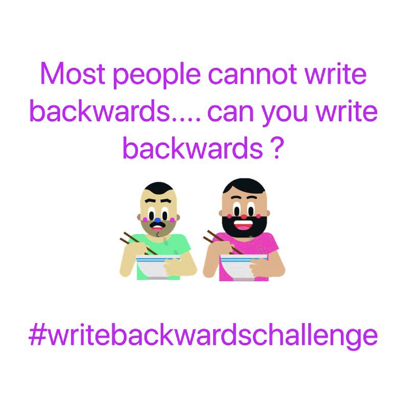 uneditedOma's tweet photo. doog gninrom maf ....
#writebackwardschallenge #readbackwards #omaspeaks https://t.co/rmKCK3992w