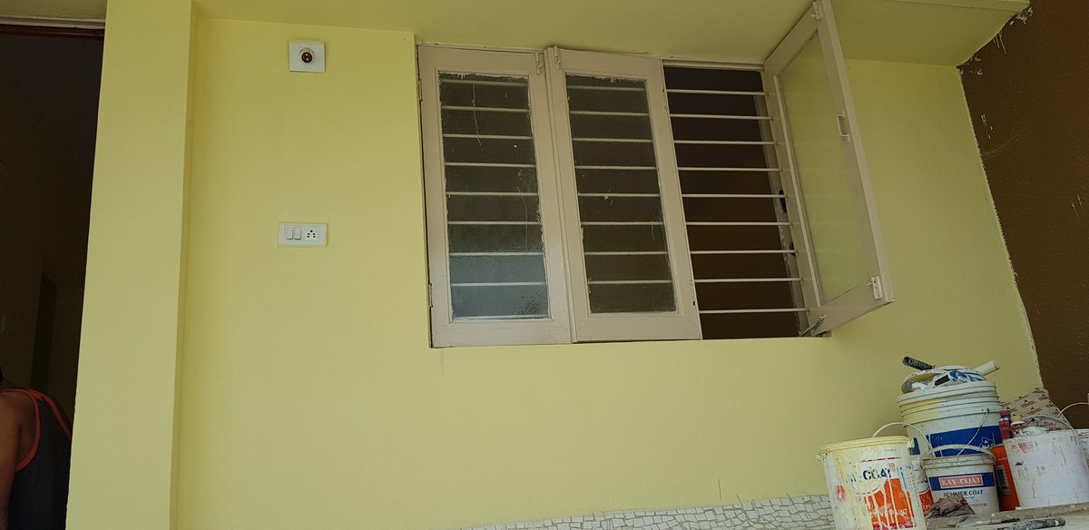 #heatreflective #heatreflectivepaint #kaycoat applied in interior walls.