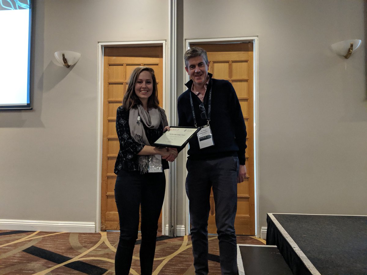 BacPath's tweet photo. #bacpath15 prize time!! 💰Congratulations to our Poster Prize winners Thomas Smallman and Jessica Gray. Thanks to our great sponsors @ASMicrobiology and @MonashUni https://t.co/0og1Rc628v