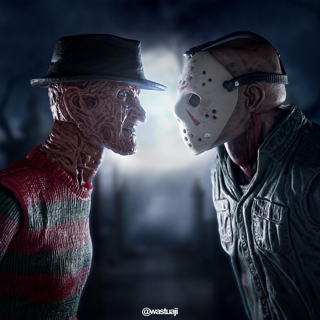 TattoozNTech's tweet photo. been a minute since i watched this fun romp. that news about Robert Englund wanting to make another Elm Street movie got me in the mood for a slasher flick. #FreddieVsJason #FreddyKrueger #JasonVoorhees #ElmStreet #dreams #nightmares #CHICHICHIHAHAHA #movienight https://t.co/eKYttJ3mq6