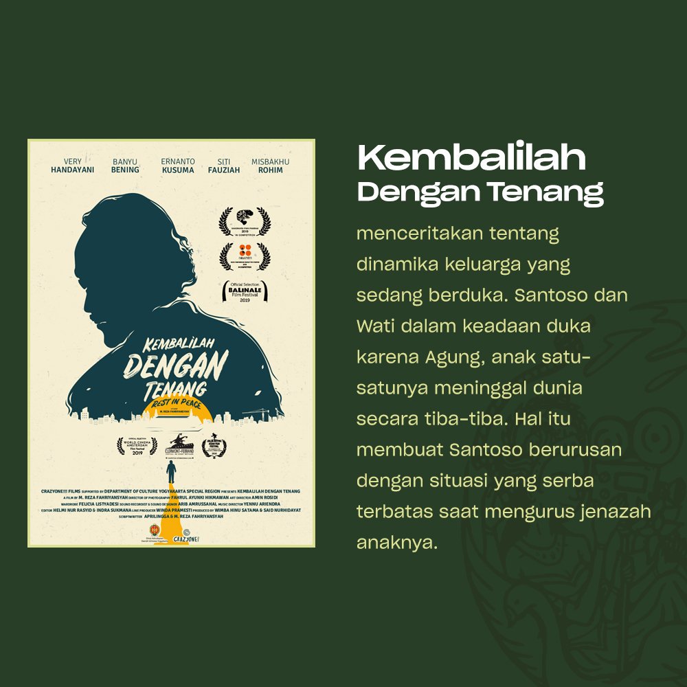 sewonscreening's tweet photo. [FOCUS-ON SEWON SCREENING #5: REZA FAHRIYANSYAH]
.
4 karya dari mas Reza Fahriyansyah.
.
🏢 Ruang AUVI Dekanat FSMR lantai 3
📅 Rabu, 9 Oktober 2019
⏰ 19.00 - 21.00 WIB
💸 FREE
.
Mari berjumpa dan rayakan bersama!!🍻
.
#FestivalFilm #FilmExhibition #SewonScreening2019 #ECONEMA https://t.co/ZxA8AgsBy9