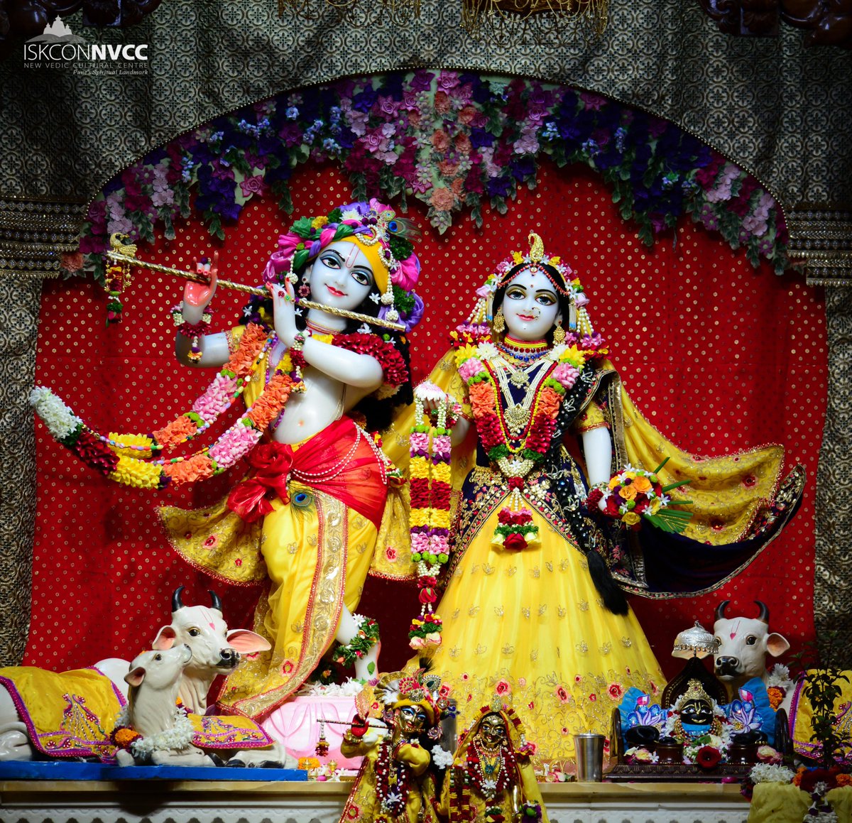 ISKCONPune's tweet photo. Today's 03/10/2019 Darshan of
Sri Sri Radhavrindavanchandra
#ISKCONNVCC #ISKCON #PUNE #DailyDarshan
#EarlyMorning #Krishna #03October #temples #worship
#Blessings #BestofTheDay #realbeauty #StayBlessed
#Thursdaylove #HaveAGreatWeek #BeHappy #Thursday
#culture https://t.co/AVwjx2DO6C