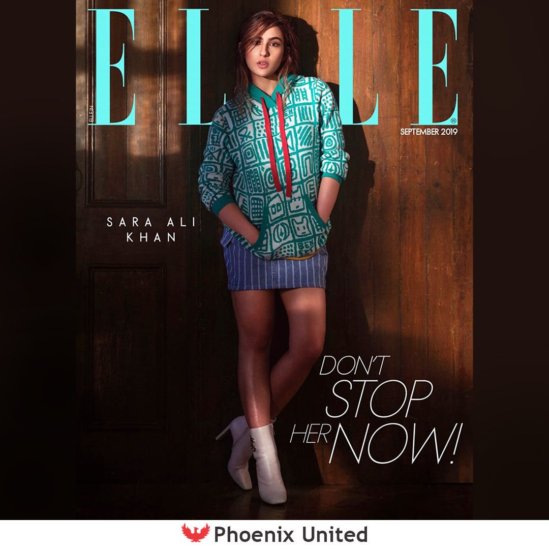 PhoenixUnitedBE's tweet photo. Here’s #SaraAliKhan donning the striking knit jumper from Benetton’s latest AW’19 Collection for the cover of @ELLEINDIA. Style up yourself with @benetton_india new range at Phoenix United. Grab it today!!
#lightdenims #tshirts #tops #casuals #summerwinterwear #phoenixbareilly https://t.co/SoOnX2CH9m