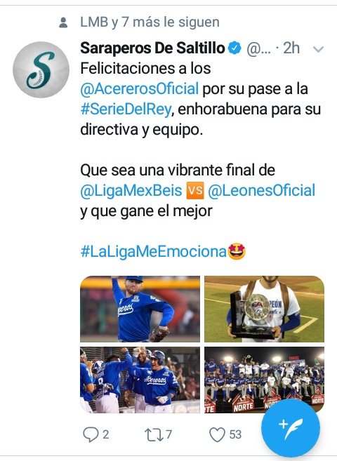 sergiocetina's tweet photo. @PabloLoDa @Braverman_OUT27 Se veía venir y los Saraperos sabían el secreto a voces al iniciar la Serie del Rey... Se da a doble interpretación el twitt 🤔 https://t.co/NHaR5Q7E0a