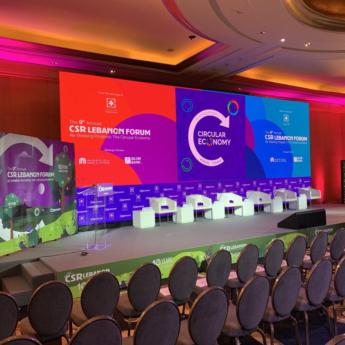 SustMeme's tweet image. The stage is set... #CSRLB9
#Beirut #Lebanon 🇱🇧