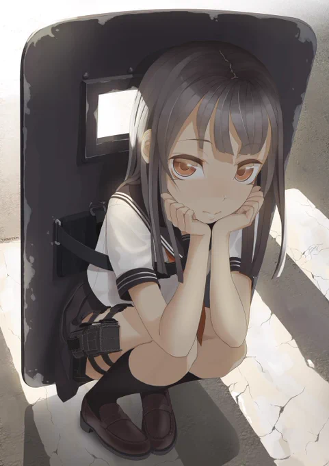 シールド女の子 