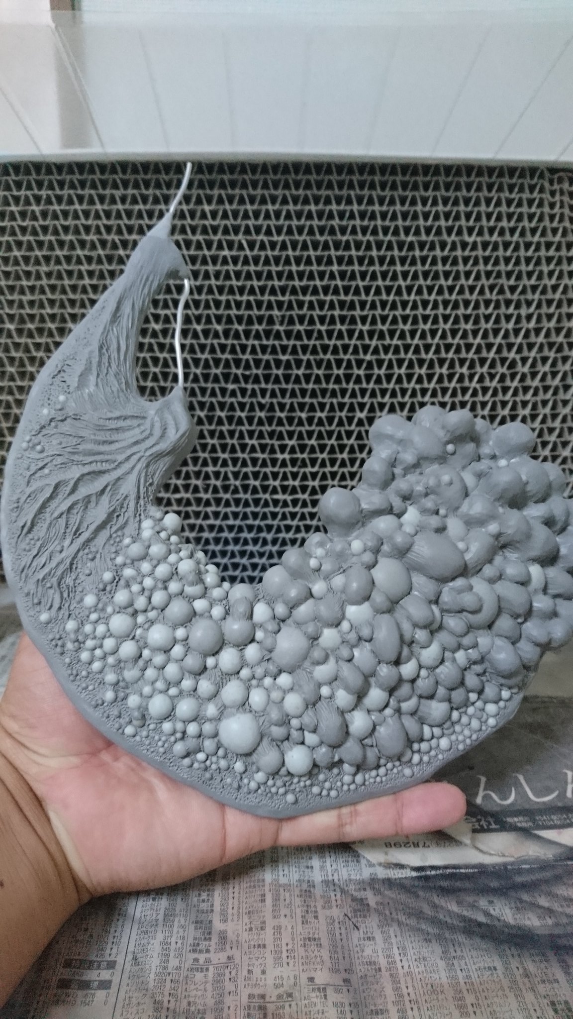 ロキの薬売り ゴースの遺子を更に進める ゲームを参考にしつつコンセプトアートの雰囲気に近づける あまり変化は無いが結構盛ったり削ったりを繰り返している 胎盤はやっとぶつぶつで埋め尽くせて嬉しい しかしまだ片面があるのだ 考えたくない ロキの薬売り ゴースの遺子を更に進める ゲームを参考にしつつコンセプトアートの雰囲気に近づける あまり変化は無いが結構盛ったり削ったりを繰り返している 胎盤はやっとぶつぶつで埋め尽くせて嬉しい しかしまだ片面があるのだ 考えたくない