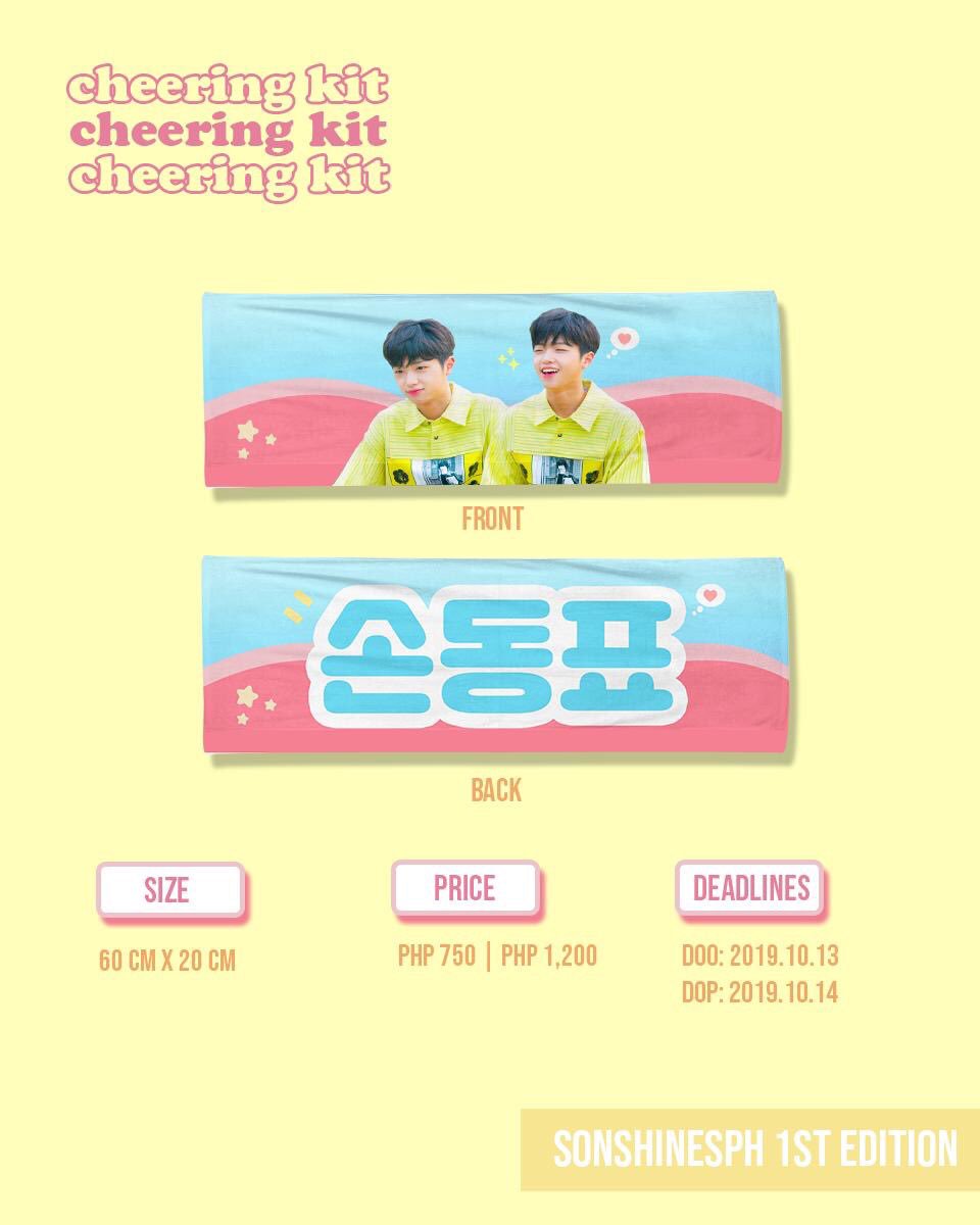SONSHINESPH's tweet photo. We have a good news to you, Sunshines! We have a new supplier that can cater lower prices for slogans!

New slogan price is Php 450.00 + lsf inclusive of freebies! Back print can be glittered, holographic, or reflective! ☀️ https://t.co/M4sOZdyvh2
