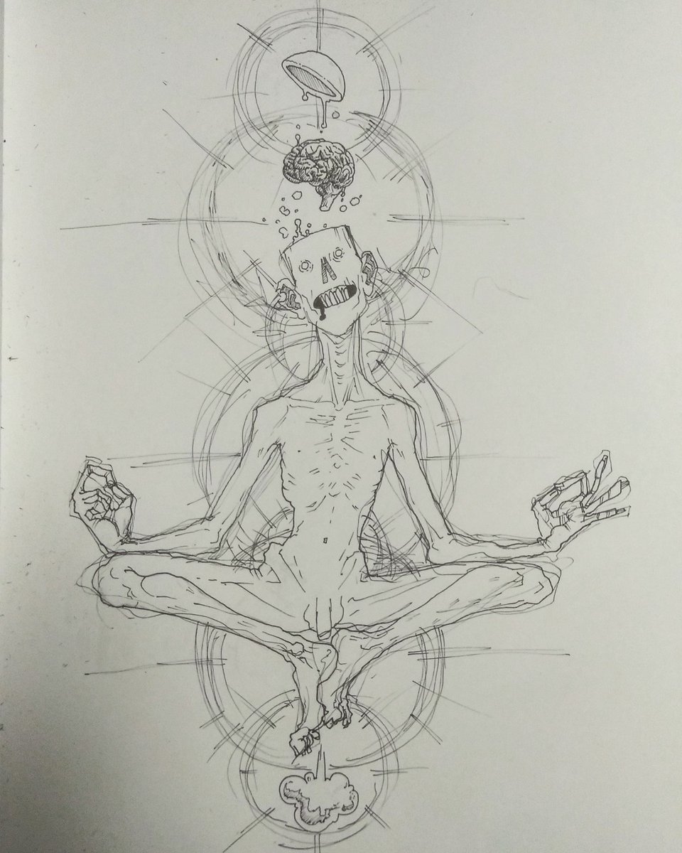 necrophage's tweet photo. Day 2: Mindless

#inktoberday2 #Inktober2019 #inktober #ink #mindless #fartchakra https://t.co/Nb5kIQSeQU