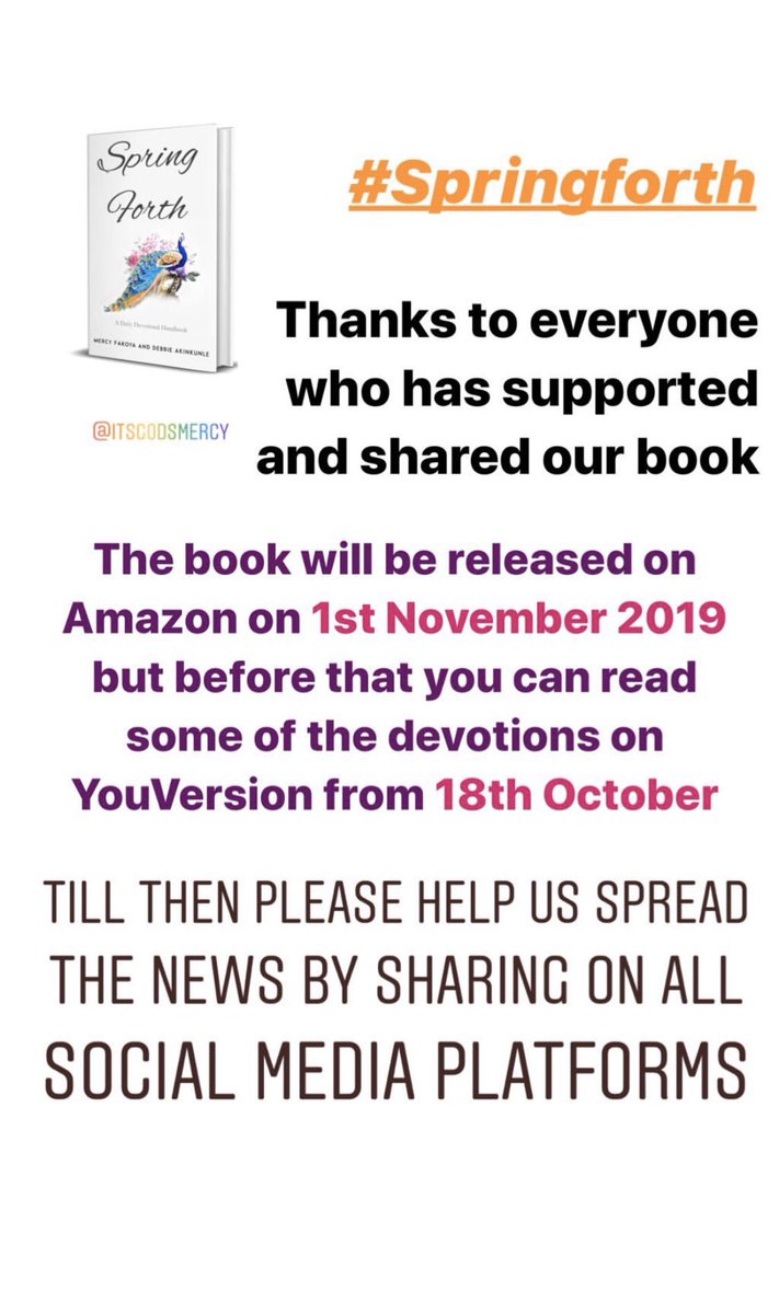 mercyfakoya's tweet image. #Springforth