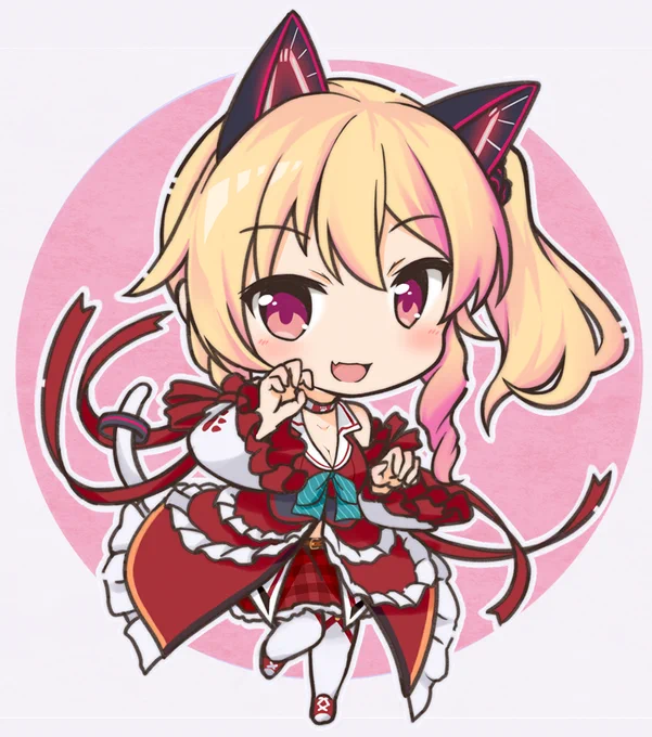 もちにゃん!!
フリフリ多くて描くのが大変で良いぞ! #もちにゃあと 
