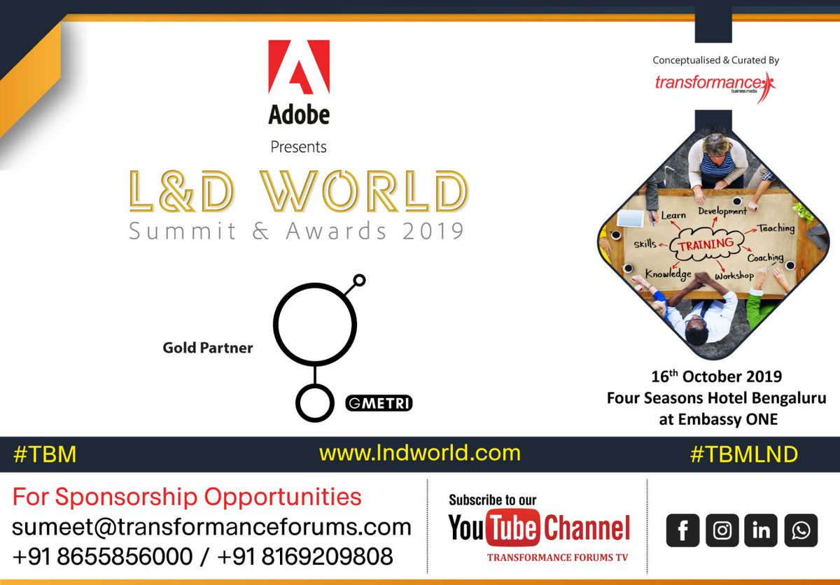 trfforums's tweet image. We welcome our Gold Partner @gmetriVR  for L&amp;amp;D World Summit &amp;amp; Awards 2019. Register bit.ly/2nbhork
#learninganddevelopmentstrategy #HR #traininganddevelopment #learninganddevelopmenttechniques #learninganalytics #learningmanagementsystems #learningoutcomes #TBM #TBMLND