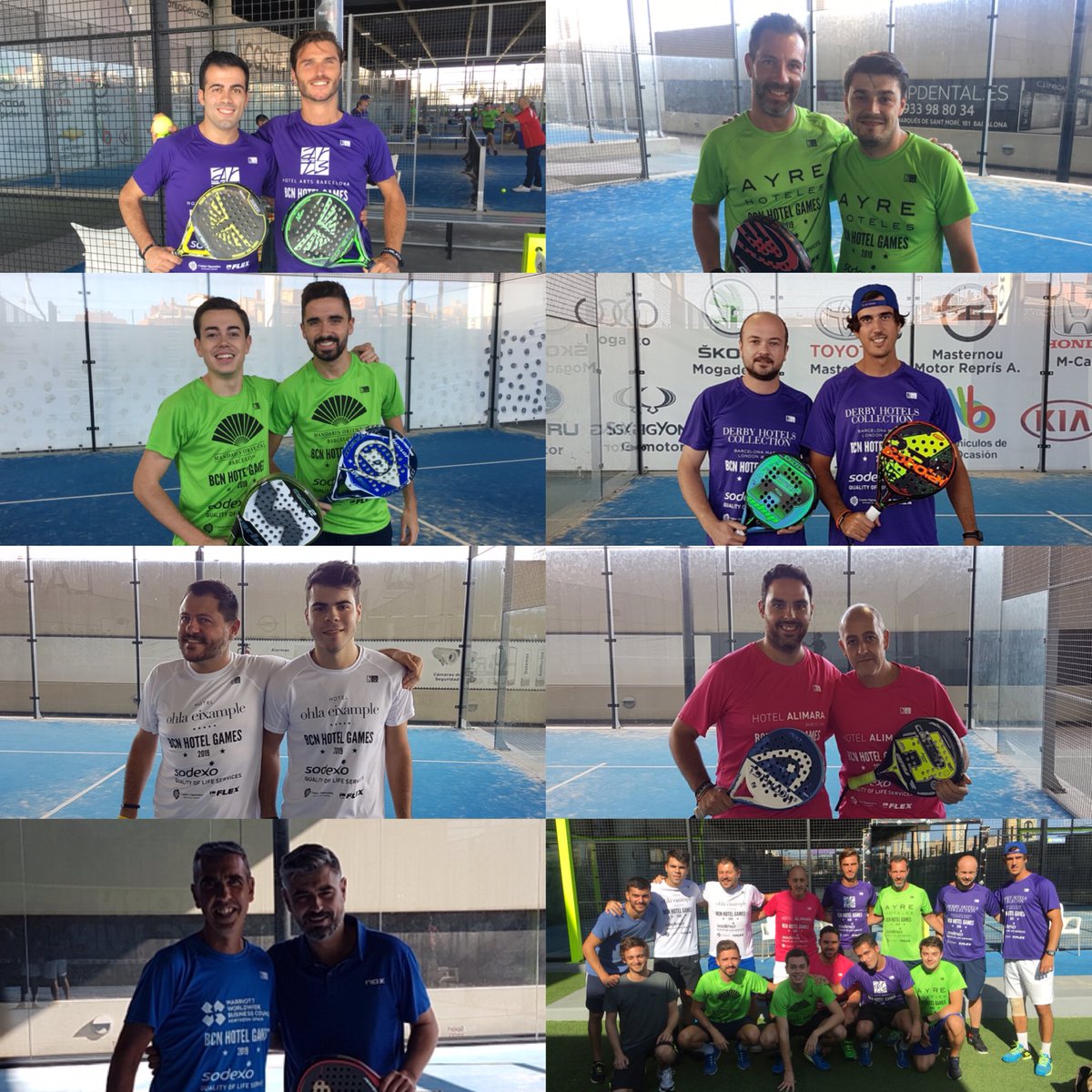 bcnhotelgames's tweet photo. Empieza el grupo 1A de #padel de los BCNhotelgames 2019. La olimpiada solidaria de los hoteles de Barcelona a favor de @SalutMentalCat con el apoyo de @gremihotelsbcn @HotelArtsBcn @Derby_Hotels @AC_Hoteles @AyreHoteles @W_Barcelona @MO_BARCELONA #ohlaeixample @HotelAlimaraBcn https://t.co/TuscFB0diy