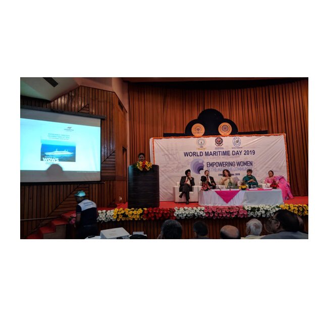 AngriyaCruises's tweet photo. Glimpses from the interactive session organised by National Maritime Day Celebrations Committee on the theme- Empowering Women in the Maritime Community, on September 27, where Leena Kamath Prabhu, Executive Vice Chairperson, Angriya Sea Eagle Limited was the guest speaker. https://t.co/HfUzXA4WOi