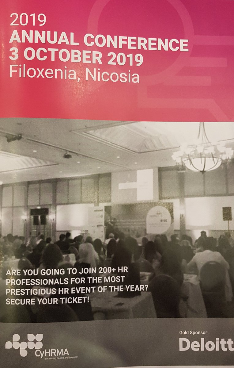 Ετήσιο Συνέδριο Κυπριακού Συνδέσμου Διεύθυνσης Ανθρώπινου Δυναμικού (CyHRMA). Η <a href="/OEBcy/">Ομοσπονδία Εργοδοτών & Βιομηχάνων - OEB</a> Θεσμικός Υποστηρικτής μαζί με το Υπουργείο Εργασίας, γιατί το ανθρώπινο κεφάλαιο είναι ο μεγαλύτερος πλούτος κάθε επιχείρησης. Ο CyHRMA εντάχθηκε στη δύναμη της ΟΕΒ με ομόφωνη απόφασή του ΔΣ.