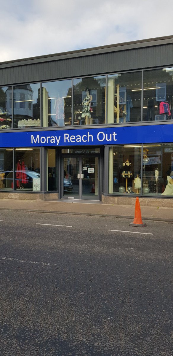 DonnaMChisholm's tweet photo. Congratulations to Moray Reach Out for opening their giant training, community support and retail facility today in #Buckie. Well done to Shona and her fearless volunteer army. Happy that @HIEScotland could help. @MyMoray https://t.co/9tlaJS3hCE