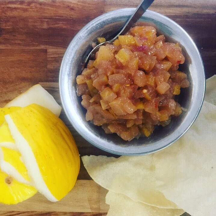 S_Aitkenchef's tweet photo. Few dishes so far melon(rind) chutney! Carrot (trimmings) curry paste! Roast onion (trimmings) purée flavoured soda bread! Red cabbage (leaves and base) jam! #createtastefromwaste #oddsandends #toptotailcooking @BaxterStorey @Bschefacademy https://t.co/4oAdRLf2b7