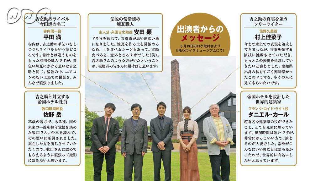 nhkウイークリーステラ Twitterren 10 11号 発売中 愛知発地域ドラマ 黄色い煉瓦 フランク ロイド ライトを騙した男 は 陶器の町 常滑を舞台に伝説の煉瓦職人 久田吉之助の真実を追う物語 あらすじや 出演者からのメッセージを紹介 収録現場 nhkウイークリーステラ Twitterren 10 11号 発売中 愛知発地域ドラマ 黄色い煉瓦 フランク ロイド ライトを騙した男 は 陶器の町 常滑を舞台に伝説の煉瓦職人 久田吉之助の真実を追う物語 あらすじや 出演者からのメッセージを紹介 収録現場