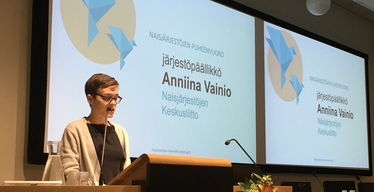 TerhiHeinila's tweet photo. Tehdään #tasaarvo! @naisjarjestot järjestöpäällikkö @VainioAnniina ja #NJKL pj. @EvaBiaudet  ja koko toimisto ovat yhdessä yli 40 kansalaisjärjestön kanssa viimeisen puolen vuoden aikana koonneet naisten oikeuksien tilanteen Suomessa. Suuri ja lämmin kiitos teille kaikille!💪💪💪 https://t.co/cRz1vVlG8y