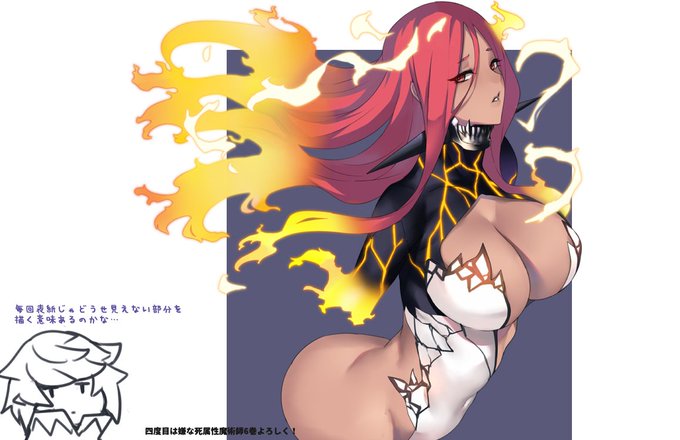 いつもの事ですが、後ろの新キャラは実はちゃんと上半身全部描きましたが…あと表紙の新衣装ヴァンダルーも実はちゃんと全身描きました 