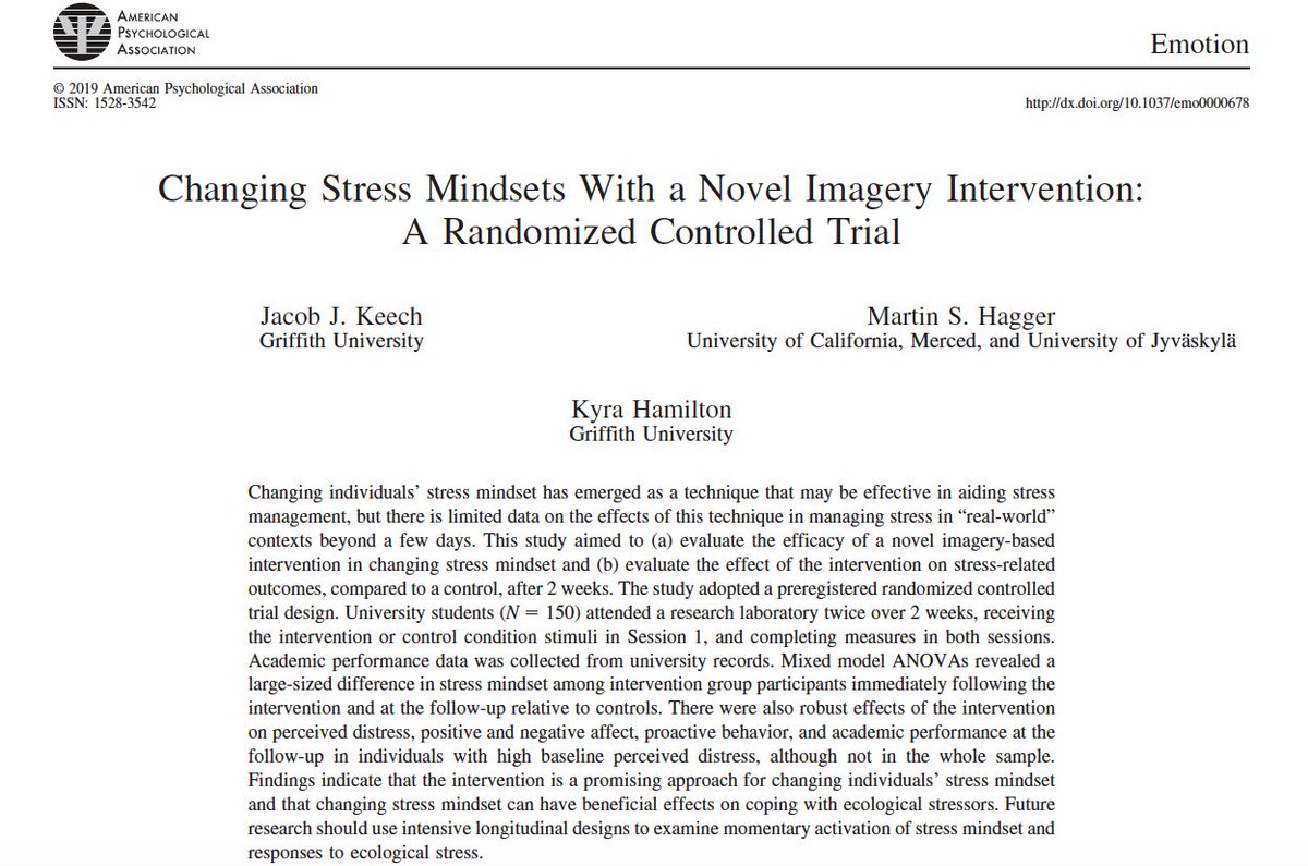 hapiresearch's tweet photo. Interested in using brief imagery interventions for stress management? See our recent @hapiresearch paper published in Emotion by @jacobjkeech @MartinHagger @HamiltonKyra Open data, materials, pre-registered &amp; postprint available https://t.co/THI60Sv2Kn https://t.co/BcmCD1OuFY https://t.co/Mx2F7LPskN