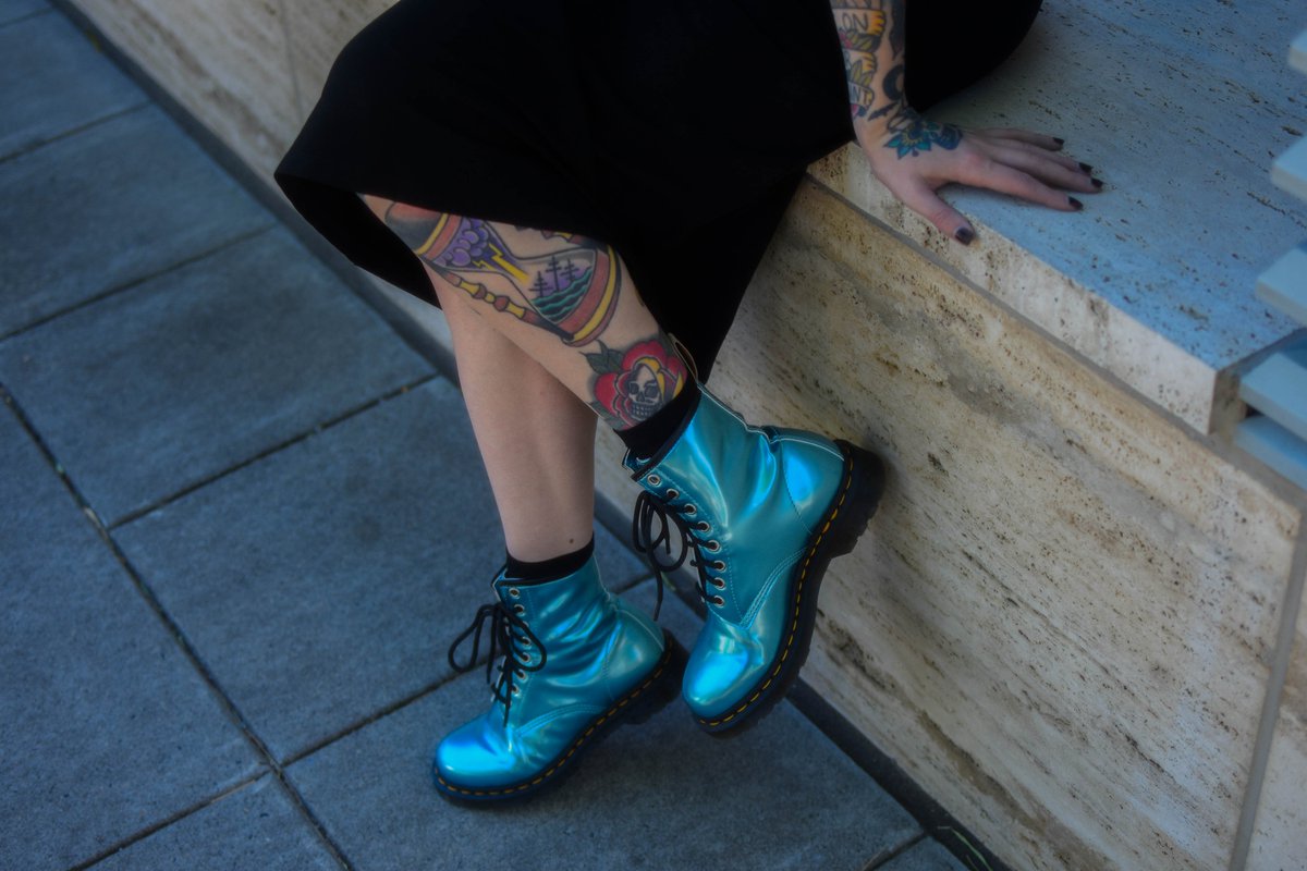 Dr. Martens on X: "Amped up and ready to take to the stage. Our Vegan 1460  Goldmix boot is updated in high-shine metallic material. No leather, no  compromises. Shop it via the