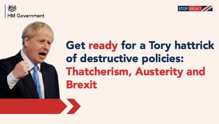 Bonus  #GetReadyForBrexit memes:17. Tory hattrick of destructive policies -  #Thatcherism  #Austerity  #Brexit