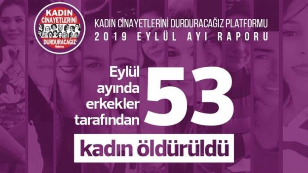 Eylül ayında 53 kadın öldürüldü
KCDP tarafından hazırlanan rapora göre, Eylül ayında 53 kadın katledildi. Rapora göre, cinayetlerin 11’i ‘şüpheli ölüm’ olarak kayıtları geçti, 31 kadının neden öldüğü ise tespit edilemedi. newededersim.com//haber/5795/ey…