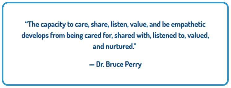 CHOICESAdoption's tweet photo. "The capacity to care, share, listen, value, and be empathetic develops from being cared for, shared with, listened to, valued, and nurtured."
- Dr. Bruce Perry https://t.co/ynwq085sVL