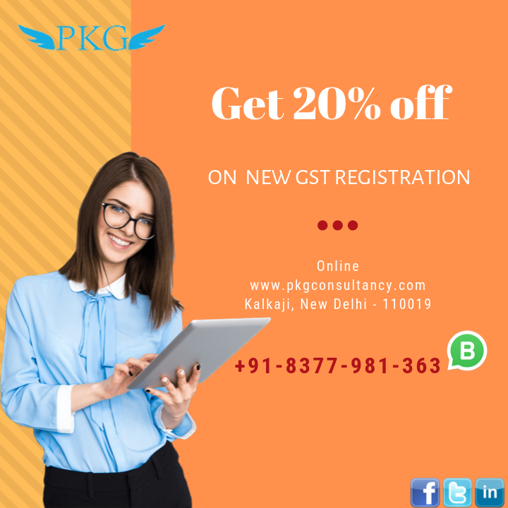 ConsultancyPKG's tweet photo. Get 20% Off on New GST Registration,
PKG Consultancy helped thousands of #startups to start, nurture and grow their #business in a simplest, easiest &amp; innovative way.. Visit #PKG_Consultancy Kalkaji Delhi
https://t.co/3OjL4dQfo5
--
#GST_new_Registration https://t.co/mK7gstAROR