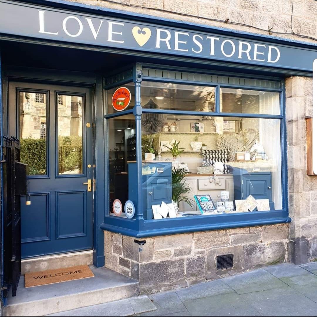 HazelCrossFife's tweet photo. It's a beautiful morning in #Falkland an absolutely cracking day for #independent business #LoveRestored to open their wonderful boutique showcasing the art of #restoring #reusing #reloving unique pieces of furniture 😍 also #homeware #giftware from Scotland's talented makers 🙌 https://t.co/0DZMnbcrjT