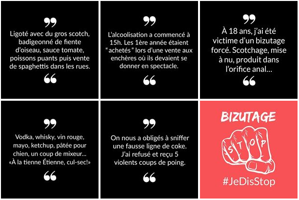 Pour libérer la parole des victimes de bizutage, la campagne de prévention #JeDisStop a été lancée sur les réseaux sociaux par <a href="/CNCBizutage/">CNCB Comité National Contre le Bizutage</a>, incitant les jeunes à témoigner. 

On a posé quelques questions à la Présidente du CNCB pour en savoir plus 👉 bit.ly/2mVwgtN