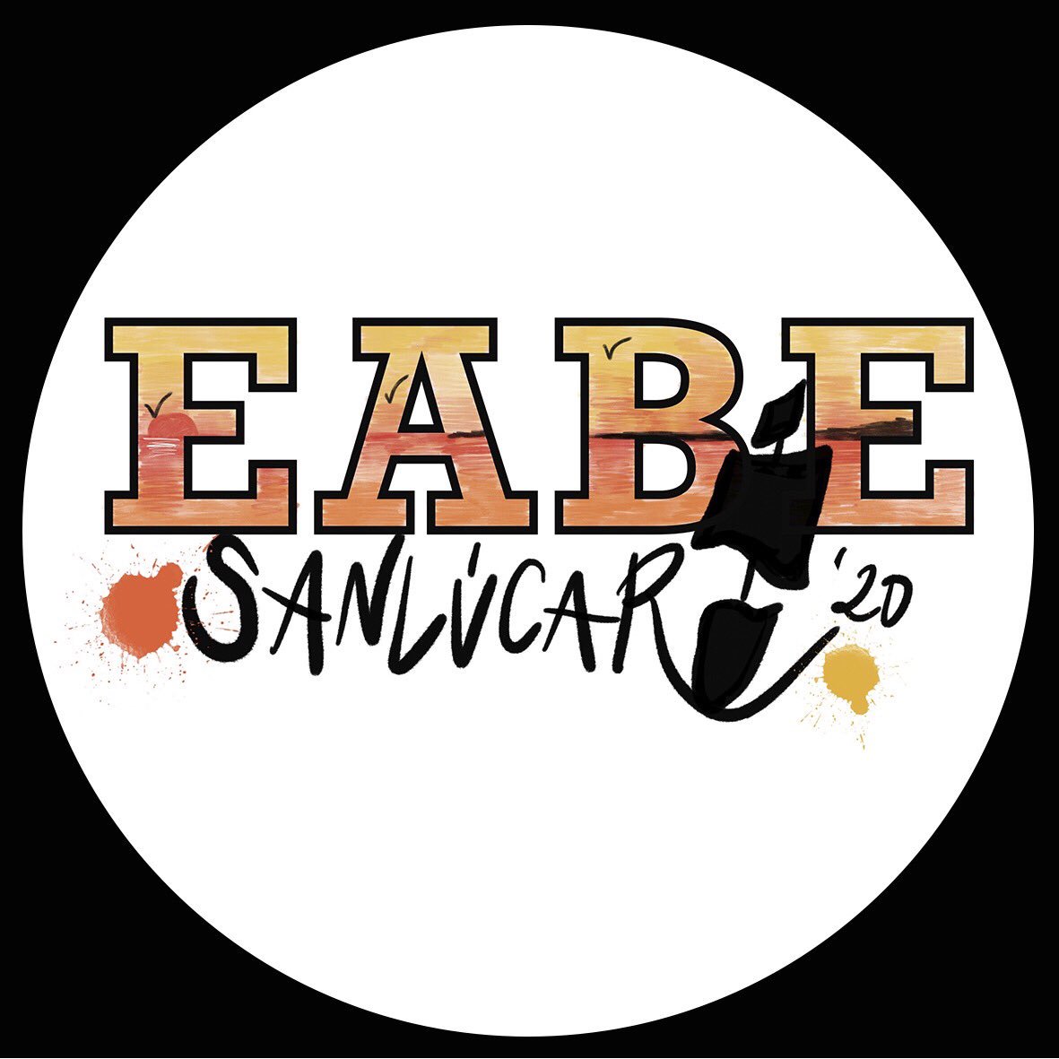 Ya tenemos logo para esta edición de #EABE20 #sanlucar Un logo diseñado por <a href="/AngelesParra82/">Ángeles Parra</a> con elementos inspiradores y representativos de la sede #atardecer #doñana #circunnavegacion #creatividad