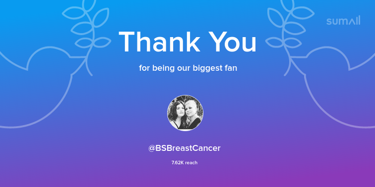 ruthurq's tweet photo. Our biggest fans this week: BSBreastCancer. Thank you! via https://t.co/G3RRYy2t5C https://t.co/CerK141hUL