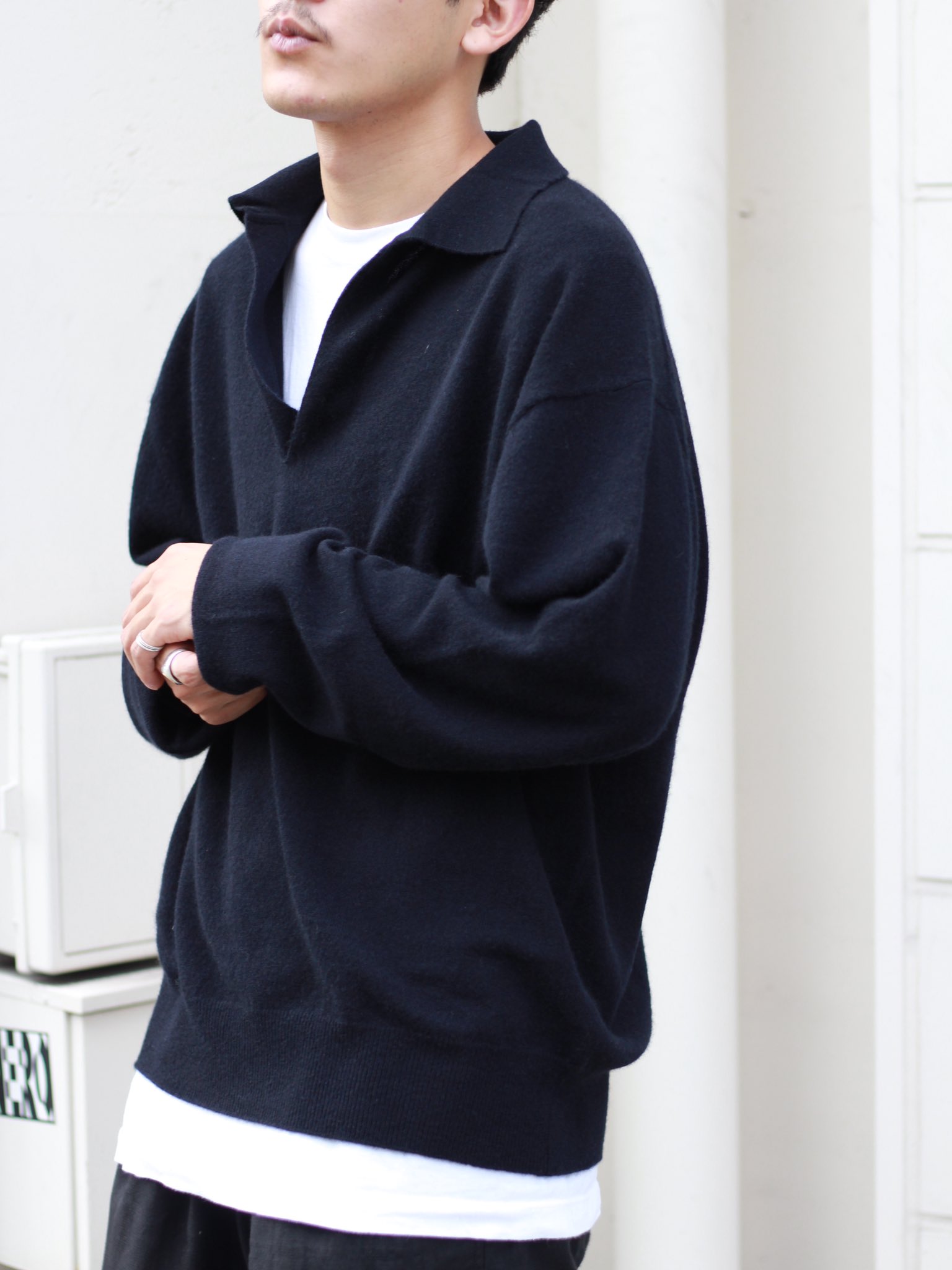 comoli コモリ 21AW カシミヤ スキッパーニット 新品 www