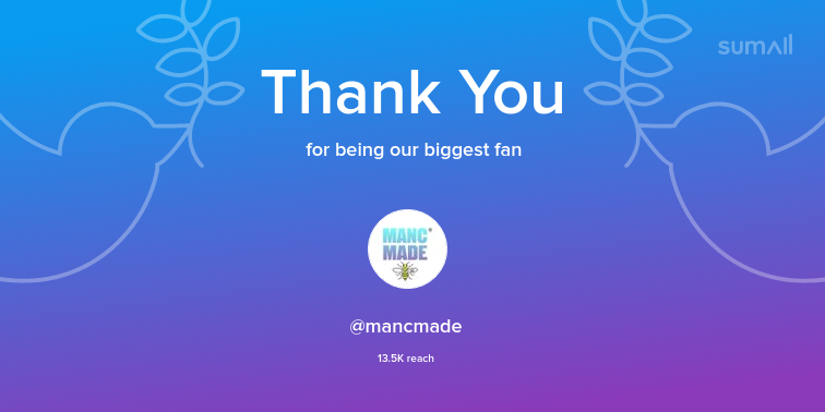 Our biggest fans this week: mancmade. Thank you! via sumall.com/thankyou?utm_s…
