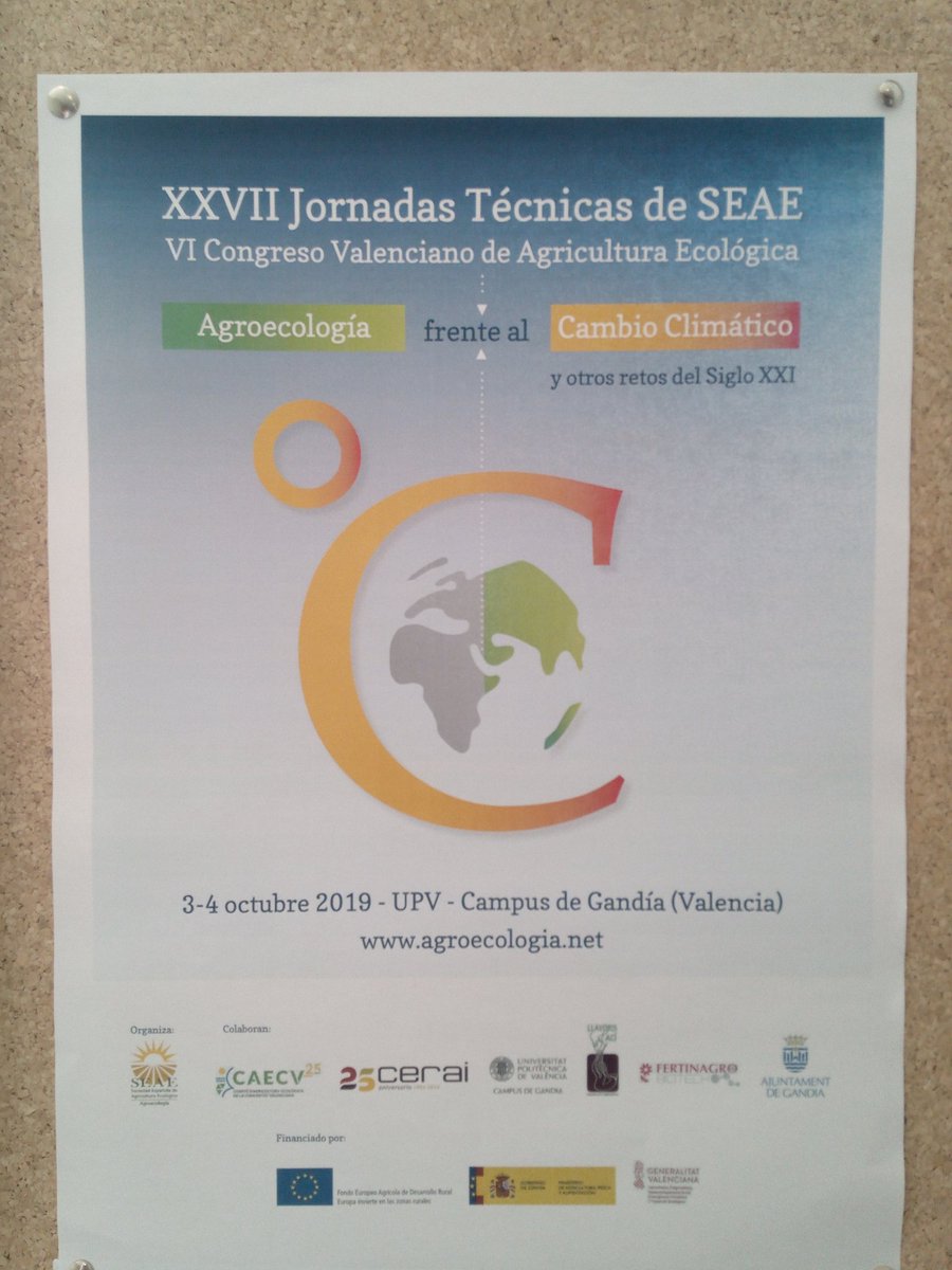 @setosrm asiste en #gandia <a href="/SEAE_Agroecolog/">SEAE</a> #agroecologia #XVIIJTSEAE abordando reto de #adaptacionCC <a href="/imida_murcia/">IMIDA Murcia</a> <a href="/BonduelleEsp/">Bonduelle España</a> <a href="/CR_ArcoSur/">Comunidad de Regantes Arco Sur Mar Menor</a> <a href="/Agrinnova1/">Agrinnova</a> <a href="/LaTierricaBio/">LaTierricaBio</a>